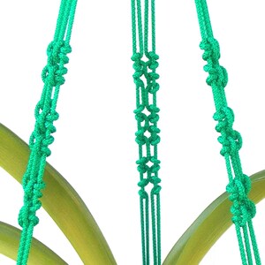 Grün Makramee Pflanze Halter 28 Zoll 3mm - starke hängen Blumentopf