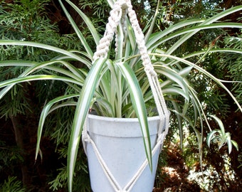 Mini Makramee Pflanzenhänger Baumwollseil Übertopf Kleiner Hängender Übertopf Indoor oder Outdoor Pflanzentopfhalter Boho Home Blumentopfhalter