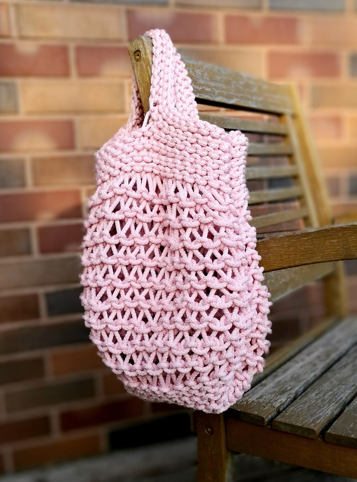 bag Shopping bag Knitted summer bag Pouch String bag Etsy