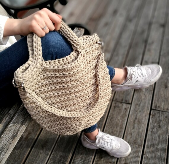 macrame rope bag