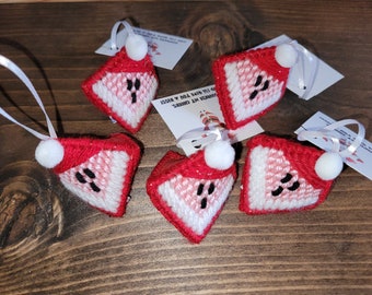 Personalized Santa Christmas Ornaments, Set of 5