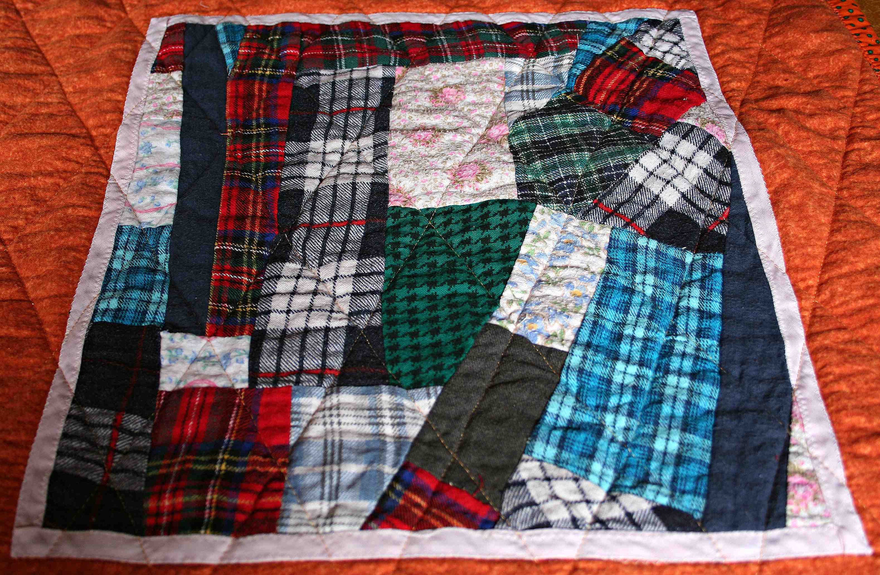Lap Quilt 100 Flannel Top and BottomScrap Flannel Patchwork Etsy
