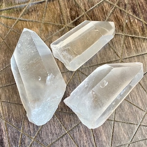 Lemurian Seed Quartz Crystal Wand | Brazil Point Stone Gemstone Wand Natural