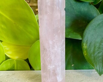 Rose Quartz Point Extra Tall Tower Generator Standing Pink