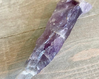 Auralite 23 Hand Carved Crystal Wand | Canadian Rare Genuine Stone Natural Gemstone Point