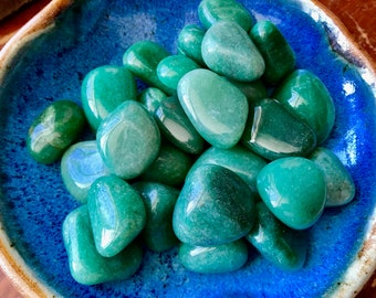 Green Aventurine Large Tumbled Stone Crystal Gemstone Natural