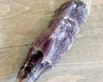 Auralite 23 Hand Carved Crystal Wand | Canadian Rare Genuine Stone Natural Gemstone Point