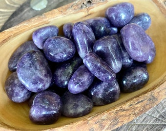 Lepidolite Tumbled Stone | Purple Crystal Gemstone Natural Crystal