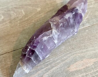 Auralite 23 Hand Carved Crystal Wand | Canadian Rare Genuine Stone Natural Gemstone Point