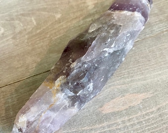 Auralite 23 Hand Carved Crystal Wand | Canadian Rare Genuine Stone Natural Gemstone Point