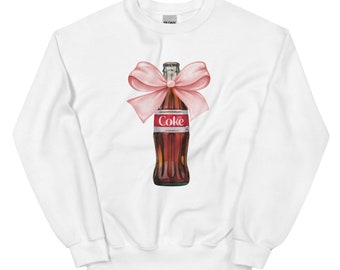 Diet Coke Coquette Women's Sweatshirt, Diet Coke Sweatshirt, Cute Mother's Day Top, Gift for Moms, Mama Sweatshirt