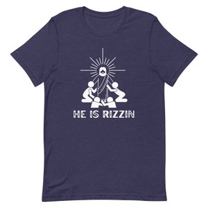 He is Rizzin Jesus Unisex T-Shirt, Rizz T-Shirt, Jesus Rizz Shirt, Easter, Christmas, Church Shirt