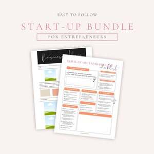 Entrepreneur Quick-Start Checklist - Essential Guide for New Business Owners - Instant Download Digital Checklist for Startups