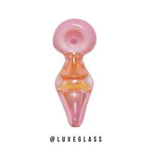 Light Pink Vortex Glass Pipe