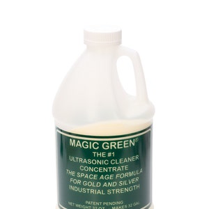 Magic Green Ultrasonic Cleaner - 2 Lbs Jewelry Metal Cleaning Concentrate Solution - CLN-120.02