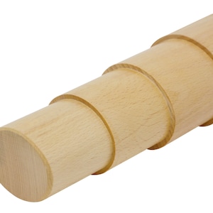 8&quot; Long Wooden Oval Stepped Bracelet Bangle Mandrel with Four Different Sizes Diameters Jewelry Making Metal Forming Tool - FORM-0141