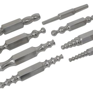 18-teiliges 23 cm Synklastische & Antiklastische Schmuckherstellung Metallformung Doppelendiges Stahlpfahl-Set - STAK-0011