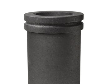 Crisol de grafito económico de 4 kg con ranura para fundición de metales preciosos y refinación de oro - CRU-0012