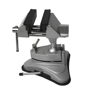 2-3/4&quot; Non-Marring Vacuum Base Vise Jewelry Repair Watch Making Hobby Bench Tool 360 Degree Swivel Tilting and Rotating Vise - HOLD-0016