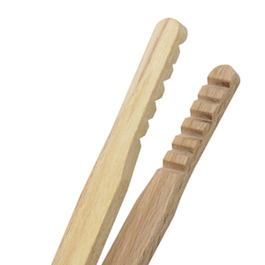 8&quot; Bamboo Tweezers Jewelry Making Textured Grip Pickling Solution Tongs - TWEZ-0091