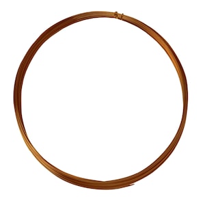 25&#39; Half Round Half Hard Copper Wire 22 Gauge Jewelry Making Craft Wire - WIR-654.22