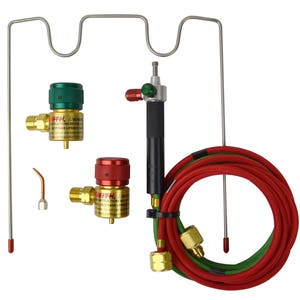 Kit de soplete Smith Little, regulador para tanques desechables, modelo 23-1014, para soldadura fuerte, joyería, metal, vidrio, cerámica - 55-1021