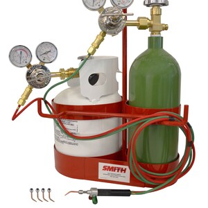 Smith Propane Caddy Kit Complete Model 23-1015P Jewelry Making Casting Metal Brazing Soldering Little Torch Set - 55-1032