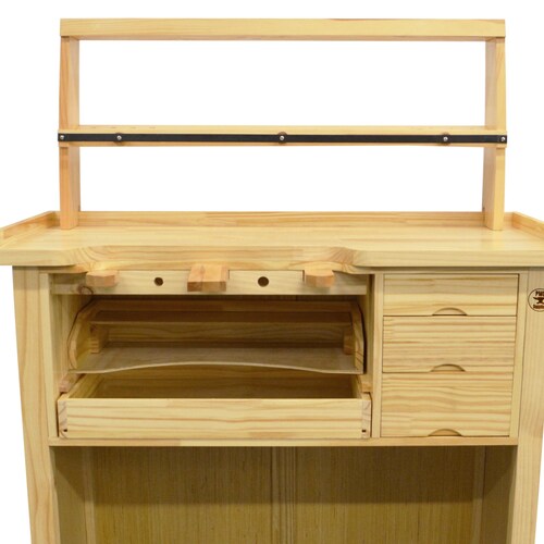 Deluxe Solid Wooden Jewelers Bench Set With Mountable Storage Etsy