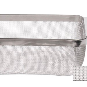 8&quot; x 4&quot; x 3-1/2&quot; Stainless Steel Fine Mesh Rectangular Cleaning Basket Clean Metal Jewelry - CLN-653.10