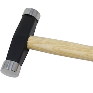 Flat & Domed Planishing Hammer Jewelry Repair Making Metal Forming Gold Silver Brass Stainless Steel Smoothing Mallet Tool - HAM-0086