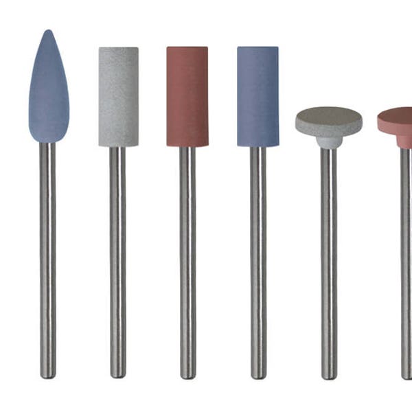12 Pieces of Assorted Grit Silicone Polishers Jewelry Making Mounted Rotary Polishing Tool Set - POL-455.00