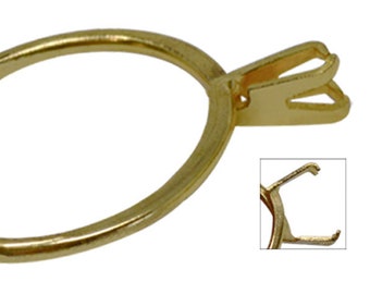 Spring-Type Stone Gemstone Diamond Holder Display Jewelry Tool in Golden - HOLD-0027