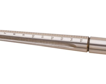 11-1/2" Hard Chrome Steel Grooved Ring Mandrel with Sizes 1-15 Jewelry Making Tool - MAN-260.00