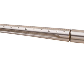 11-1/2" ハードクロム鋼溝付きリングマンドレル、サイズ 1-15 ジュエリー製作ツール - MAN-260.00