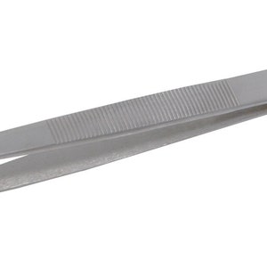 Stainless Steel Rounded Tips Diamond Gemstone Bead Pearl Holding Tweezers - TWEZ-0018