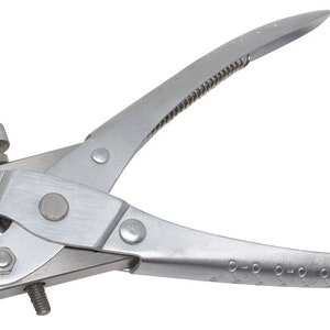 6-3/4&quot; Brass-Lined Jaw Parallel Action Flat Nose Pliers with Adjustable Jaw Stop Jewelry Making Wire Forming Tool - PLR-0112