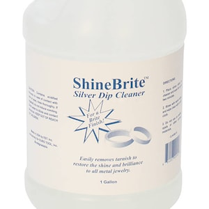 Shinebrite Burnishing Compound Gold Silver Jewelry Dip Cleaner for Removing  Tarnish Oxidation 8 Oz TUM-510.01 