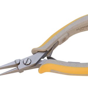 5-1/4 « Combinaison de nez plat rond Lindstrom EX Series Jewelry Making Pliers - PLR-7450EX
