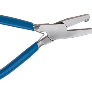 Dimple Forming Pliers - 7 MM with Blue Handle Jewelry Making Metal Forming Pliers