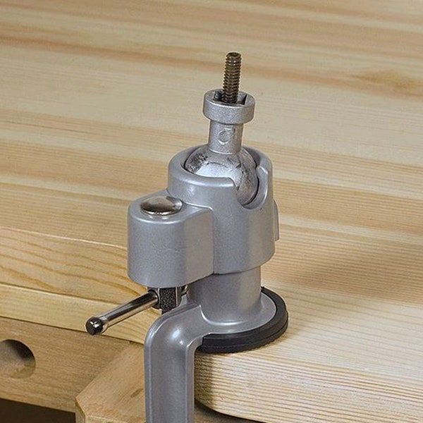 360 Degree Mandrel Vise Holder for Jewelry Making Metal Ring Forming Repair Bench Mounted Tool - VIS-105.00