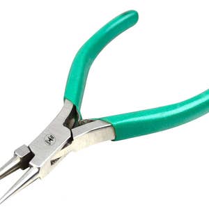 4-1/2&quot; Round Nose Pliers w/ Spring and PVC Grips Jewelry Wire Beading Metal Forming Repair Tool - PLR-0027