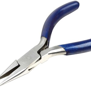 5&quot; Chain Nose Pliers w/ Spring and PVC Grips Jewelry Making Beading Wiring Wire Metal Forming Repair Tool - PLR-0025