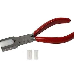 6" Non-Marring Nylon Ring Holding Grooved Jaw Pliers w/ Replaceable Nylon Jaws Jewelry Making Tool - PLR-0088