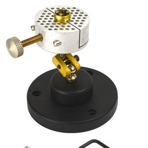 Universal Aluminum Work Holder Peg Clamp Base Jewelry Making Revolving Vise Bench Tool Set - HOLD-0023