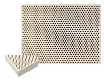 Honeycomb Ceramic Block with 1,050 Holes Jewelry Making Metalsmith Precious Metal Casting Soldering Work Surface Board - SOLD-0086