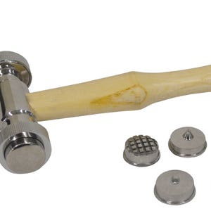 Interchangeable Faces Texturing Metal Forming Jewelry Pattern Making Hammer Set Supplies