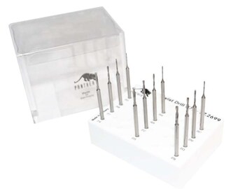 5 Pack Diamond Coated Drills Size #65 Medium//Fine Grit Jewelry Making Stone Glass Pearl Ceramics .89 MM Drill Tools Set