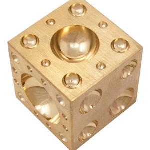2&quot; Brass Dapping Doming Block Jewelry Making Metal Forming Shaping Bending Bead Tool FORM-0259
