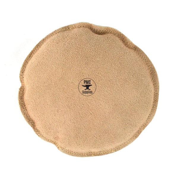 5" Diameter Round Leather Sandbag Cushion for Metal Dapping Stamping Hammering Chasing Forming Jewelry Tool - FORM-0068