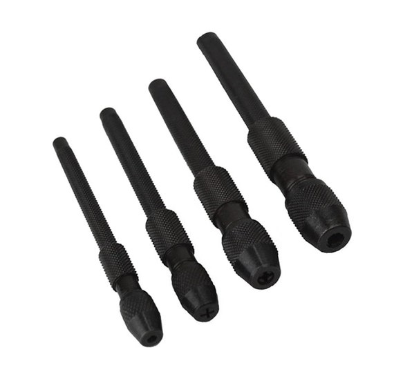 4 Piece Pin Vise Vice Set Handheld Drilling Hobby Craft Jewelers Tool 4 Sizes DRIL 0011